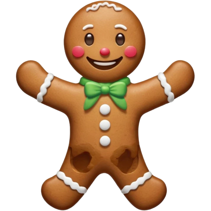gingerbread man emoji