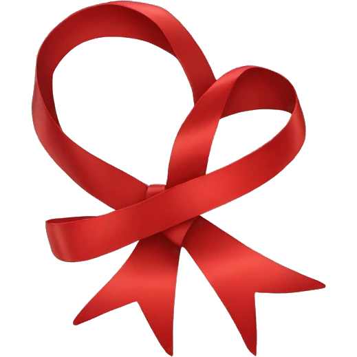Red ribbon emoji