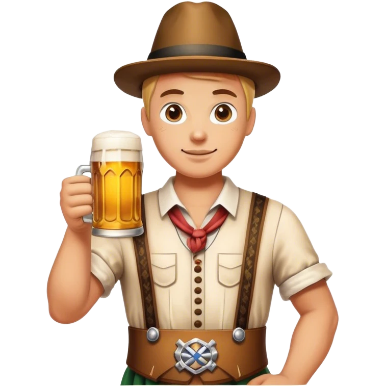 Cinematic Realistic Oktoberfest Pop Culture Emoji, depicting a vibrant celebration with beer, music, and traditional costumes rendered with dynamic textures and festive lighting. emoji