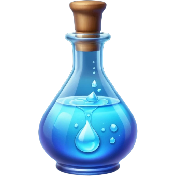 Minimalistic Blue Potion emoji