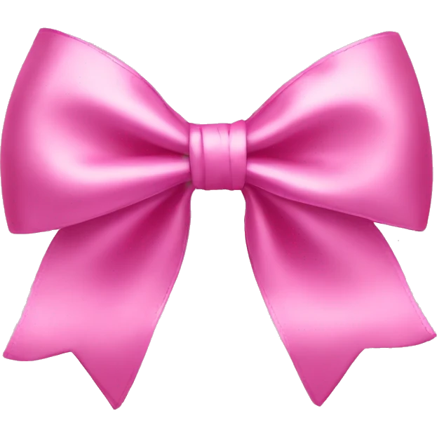 pink satin bow  emoji