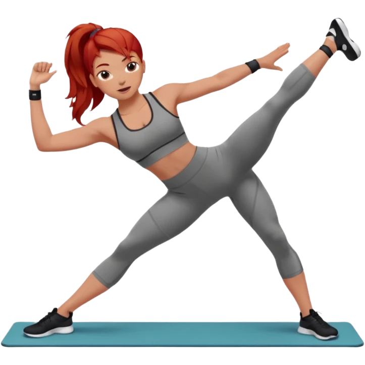 Red pilates princess emoji