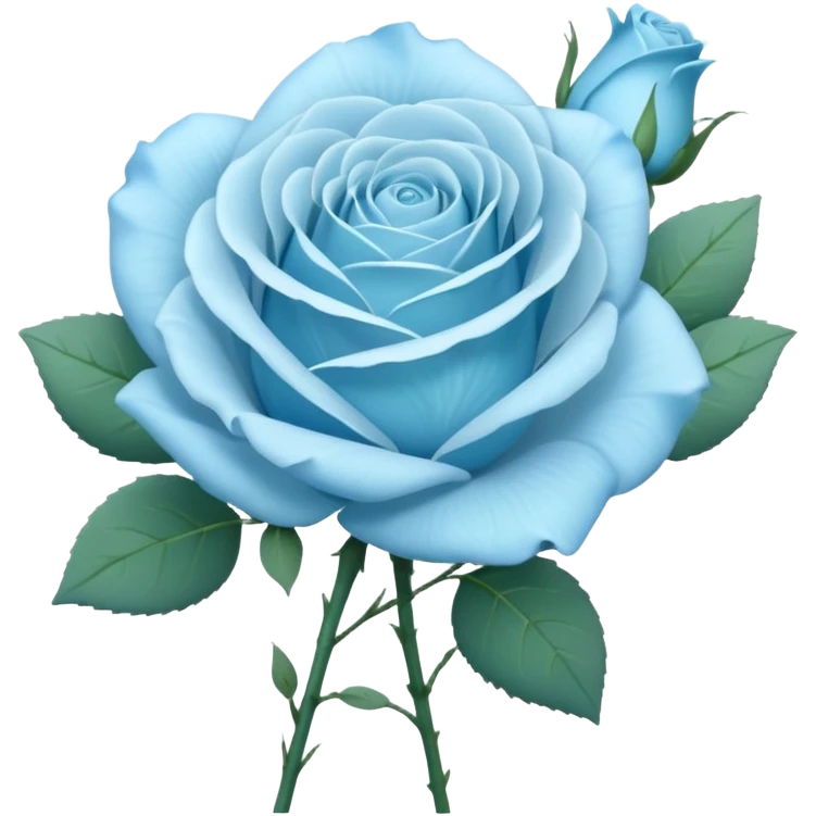 light blue rose bouquet emoji