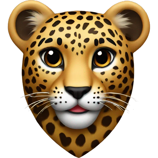 Leopard heart emoji