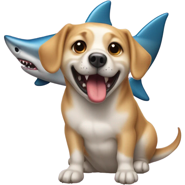 dog shark  emoji