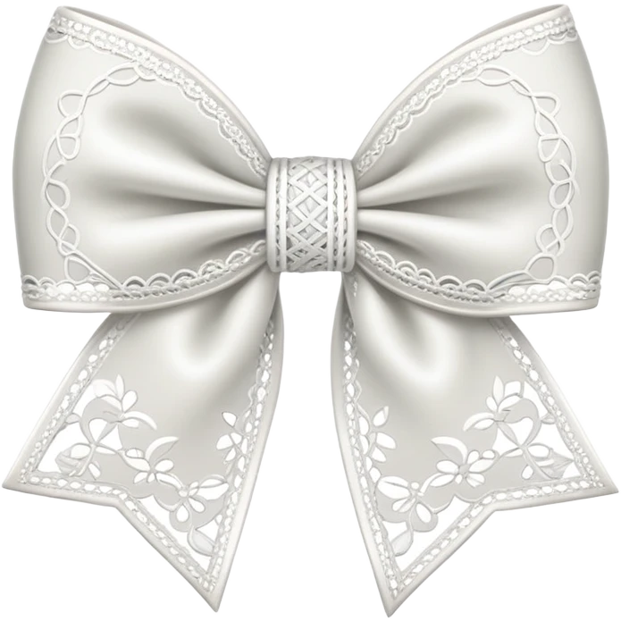 lace bow  emoji