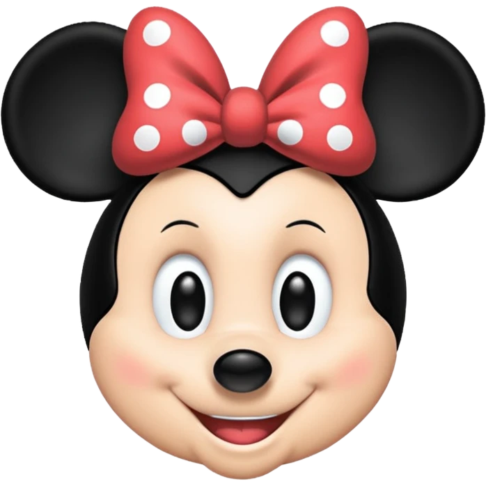 minnie mouse outline emoji