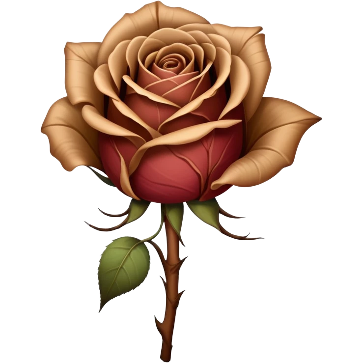 A wilted rose, symbolizing death emoji
