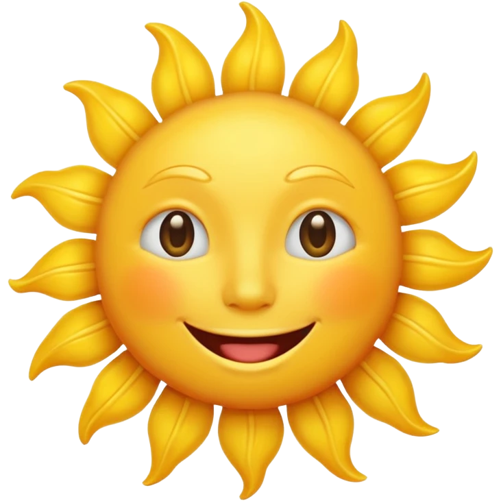 smiling sun emoji