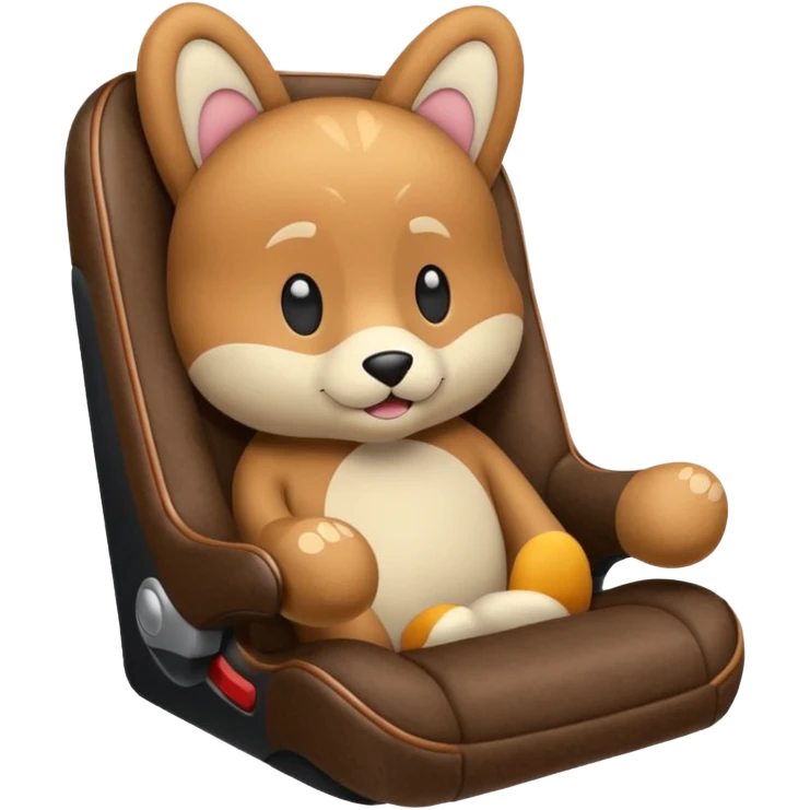 Furry car seat emoji