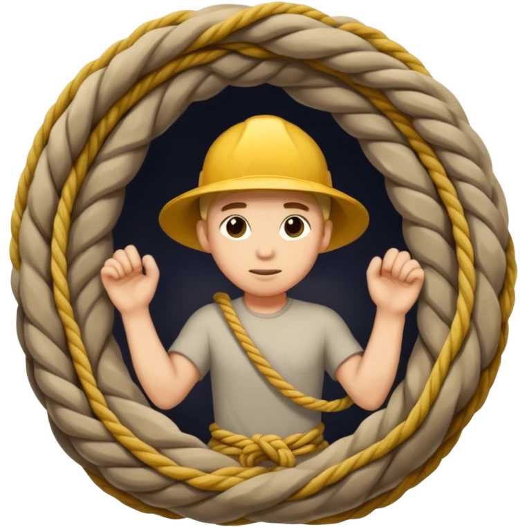 big Rope to explore cave emoji