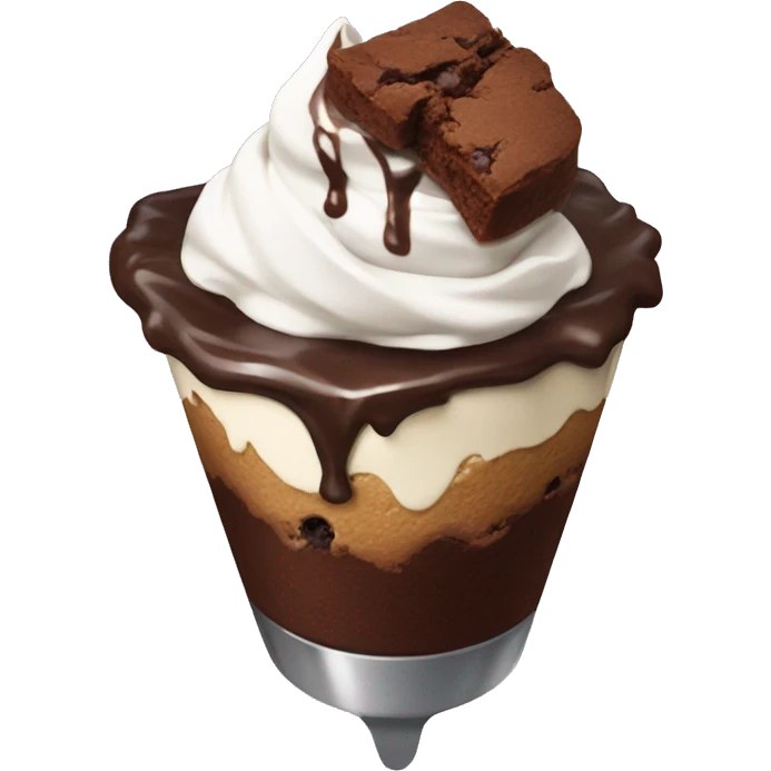 Brownie sundae  emoji
