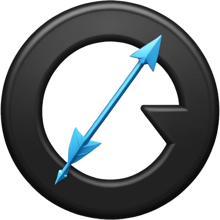 Circle with Arrow pointing to it emoji