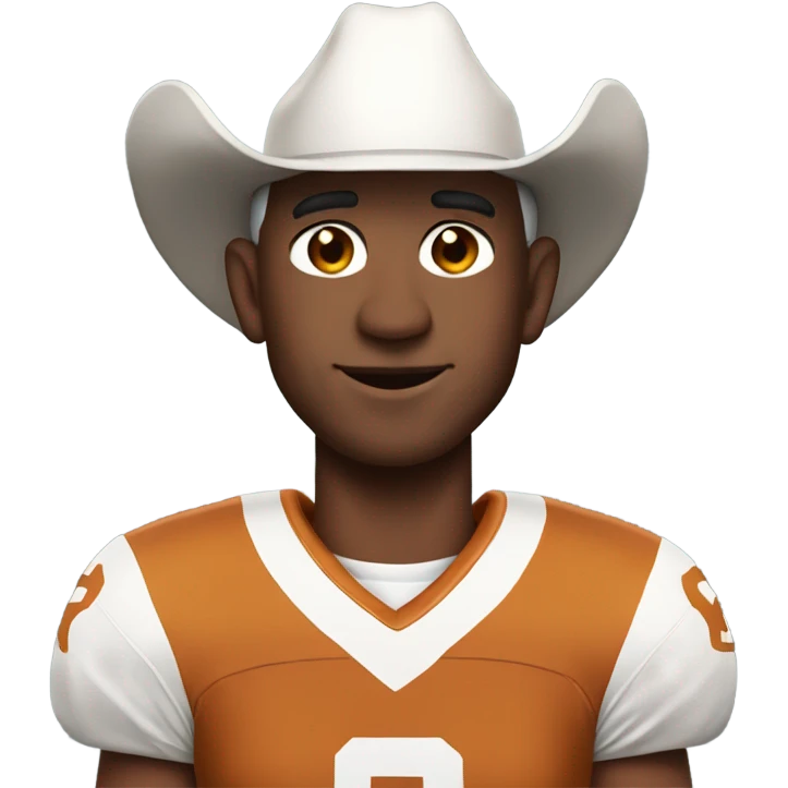 Jeff Bezos wearing a Texas longhorn football uniform emoji