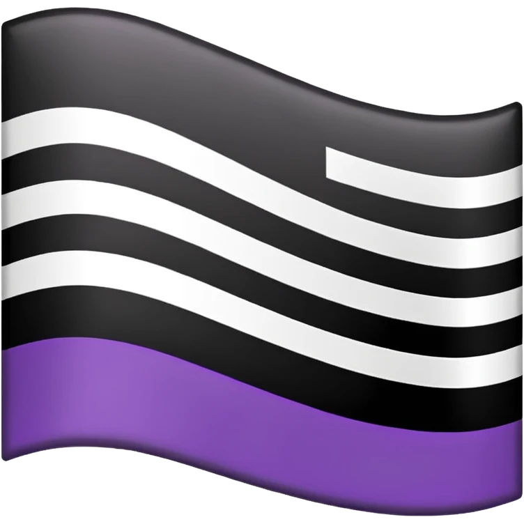 Asexual flag emoji