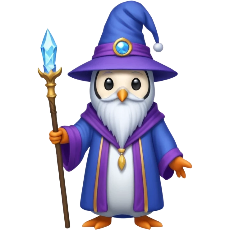 Penguin Wizard emoji