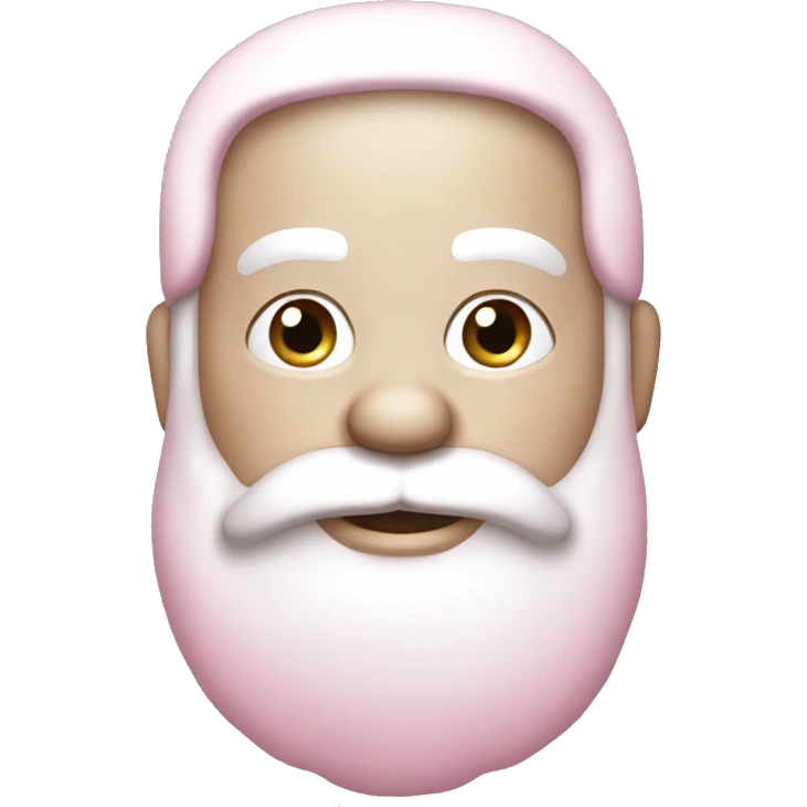 Light Pink Santa Claus with white skin emoji