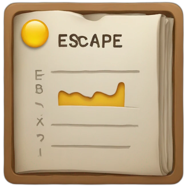 Text ,,EXIT-BOUND ESCAPE GAMES" emoji
