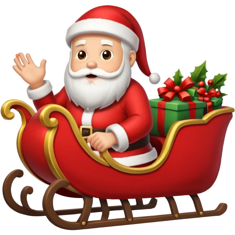 santa sleigh emoji