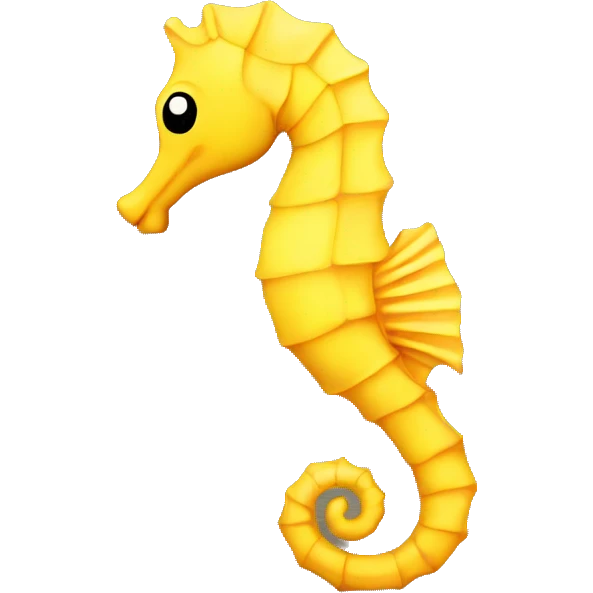 Yellow seahorse  emoji