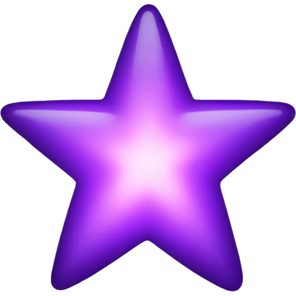 Purple star glowing emoji