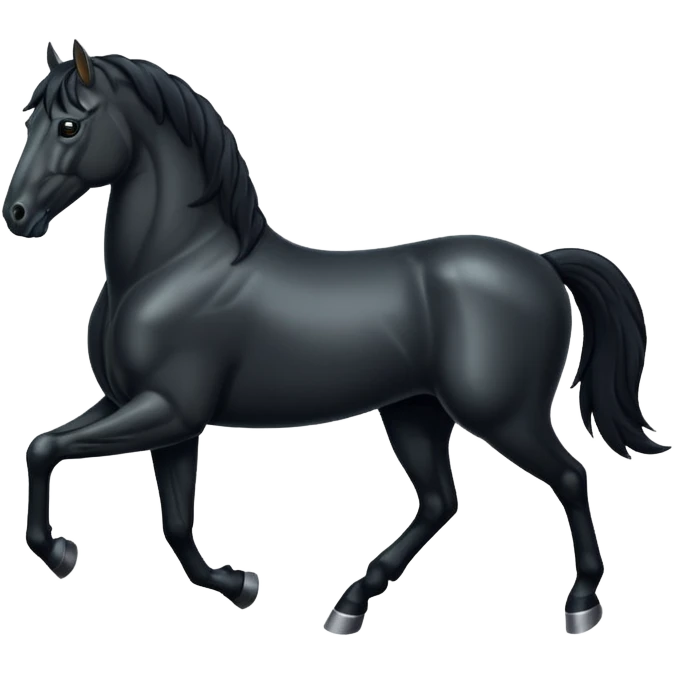Black horse  emoji