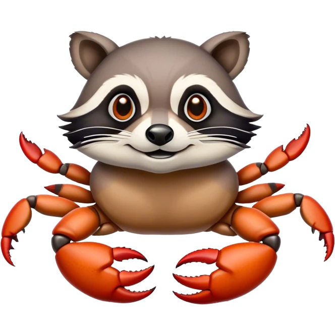 Crab raccoon emoji