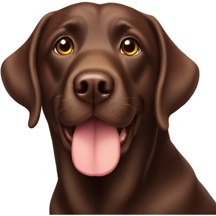 Chocolate Labrador emoji