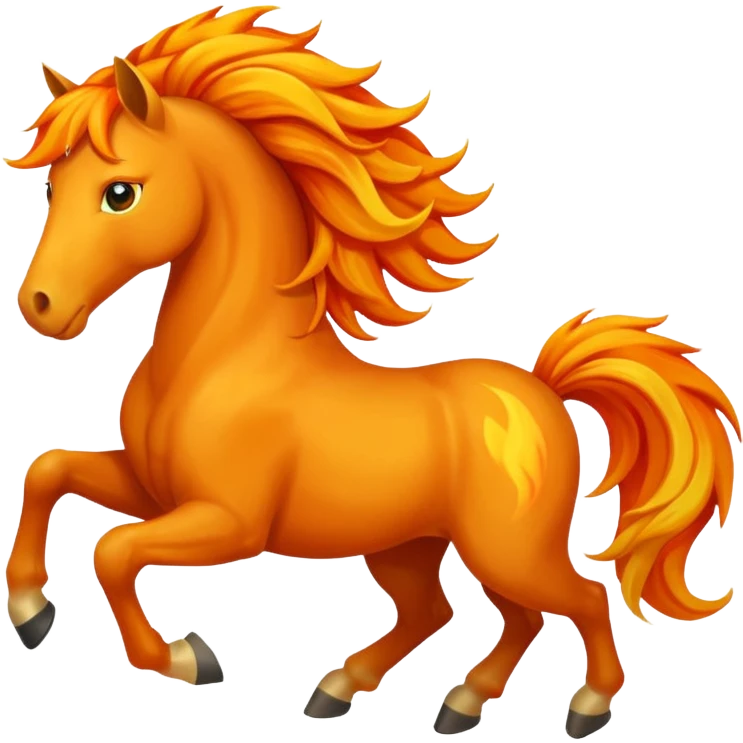 fire horse emoji emoji