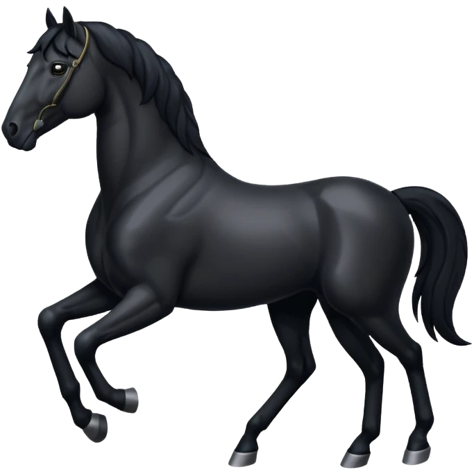 Black horse  emoji 🐎 emoji