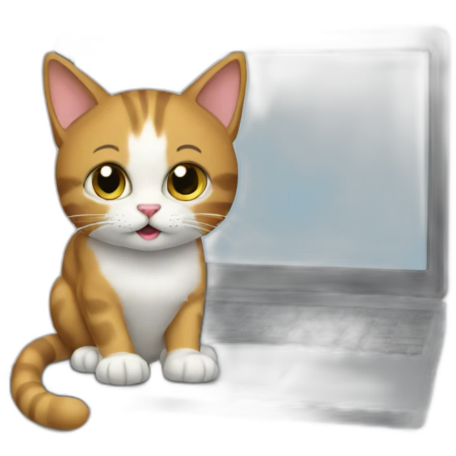 cat-on-computer emoji