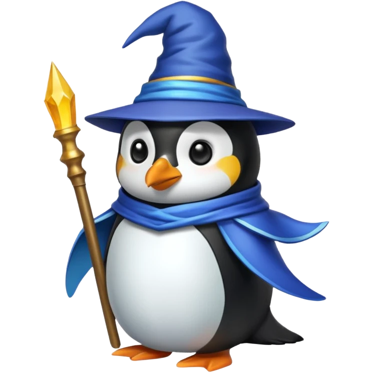 Penguin Wizard emoji
