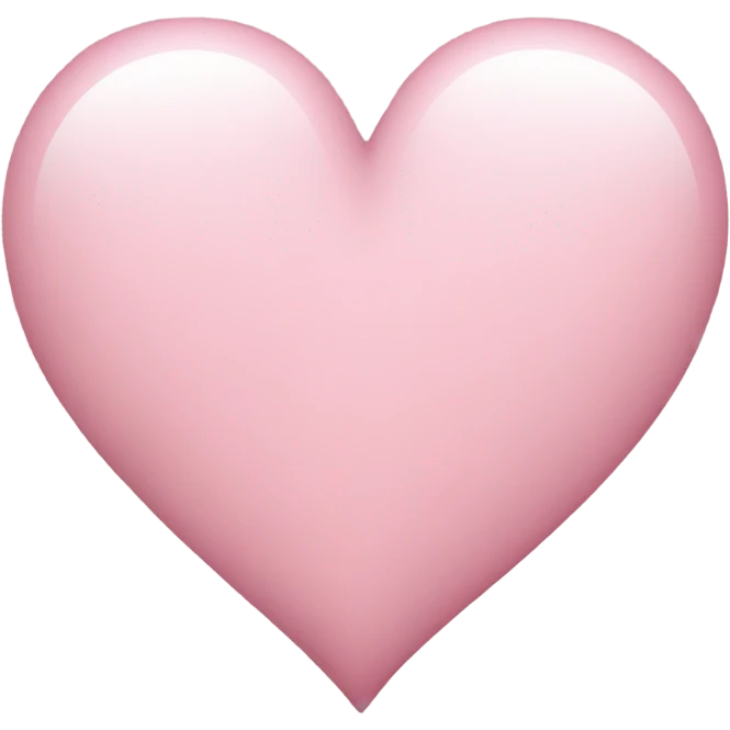 a light pink heart emoji