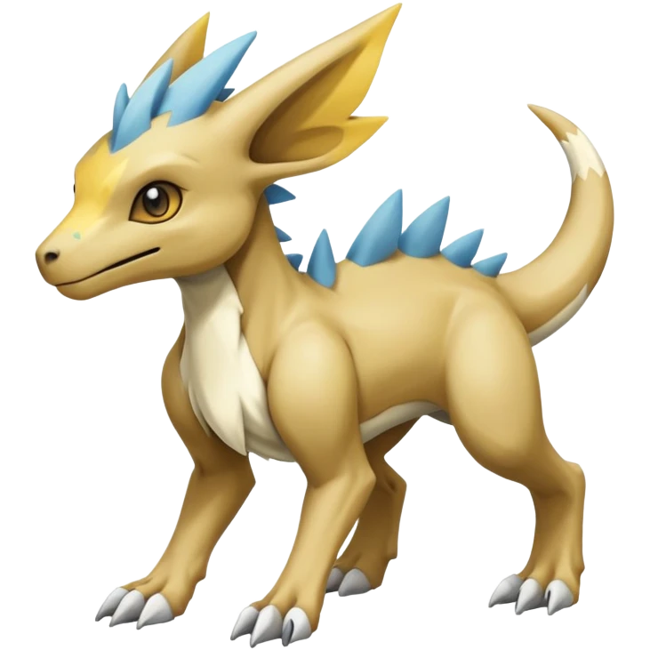 Manectric-Lucio-Cubone-Trico-Draco-Fakémon-hybrid-creature (full body), 4 legs emoji