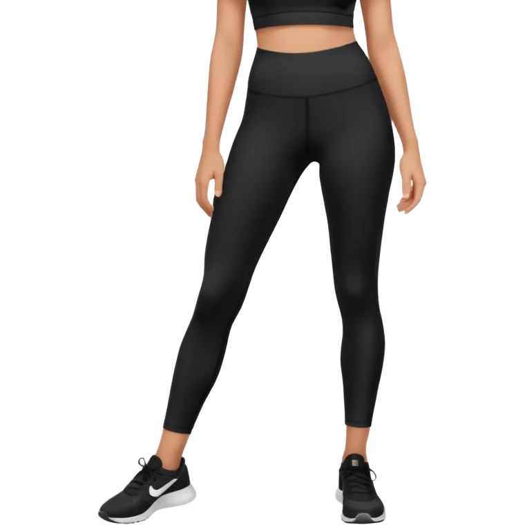  legging noir forme ronde  emoji