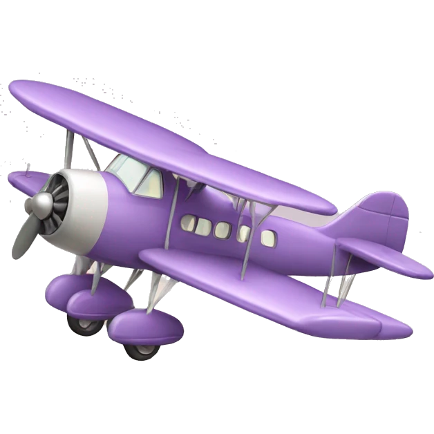 Vintage Old Pastel Purple Airplane emoji