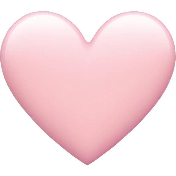 Pastel pink heart emoji emoji