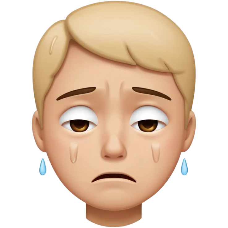 Crying person emoji