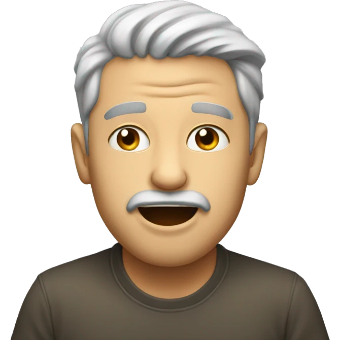 Man mewing emoji
