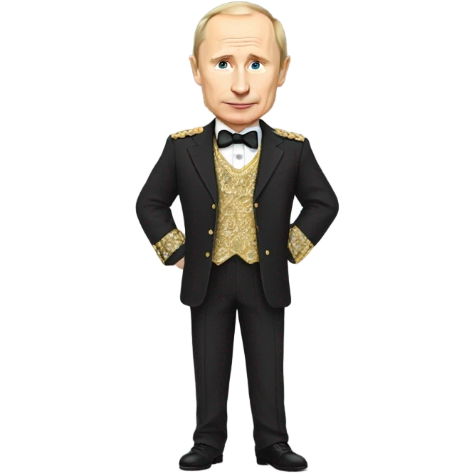 Putin with dress emoji