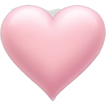 Pastel pink heart emoji