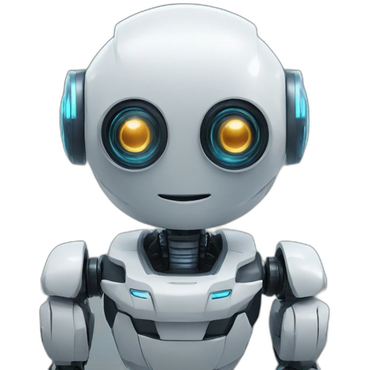 an ai investing video game robot emoji