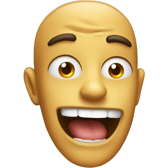 unhinged smile emoji