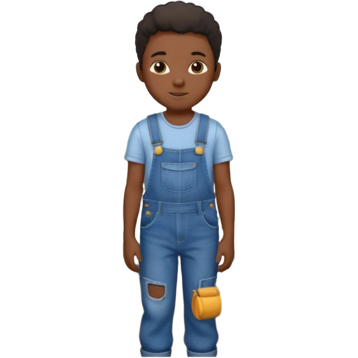 Black kid in cotton field emoji