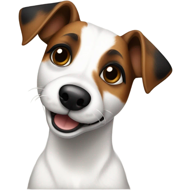 Jack Russel Terrier with Cloverleaf  emoji