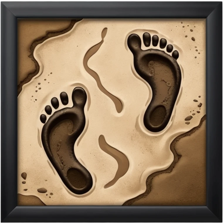 a detective film - footprints emoji