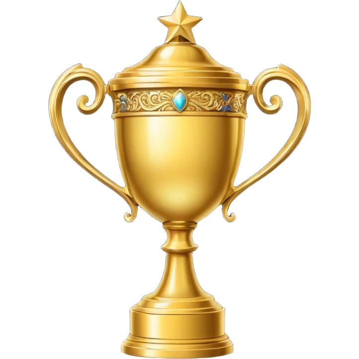A decorated golden trophy  emoji