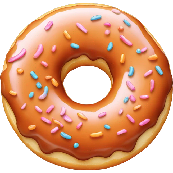 donut with orange glaze emoji