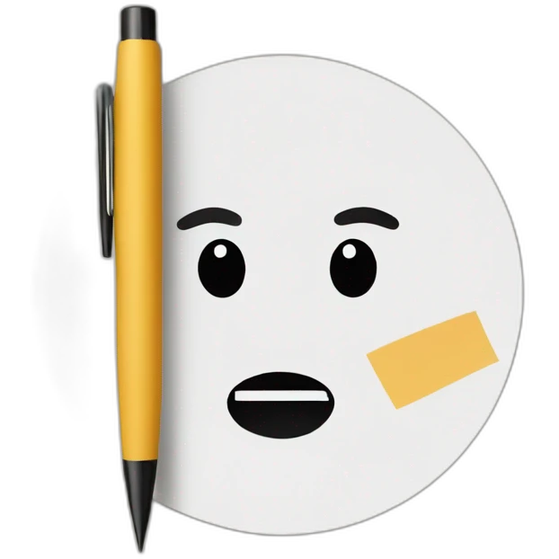 paper with pen emoji