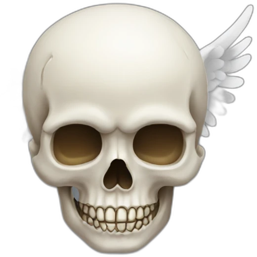 angel skull emoji